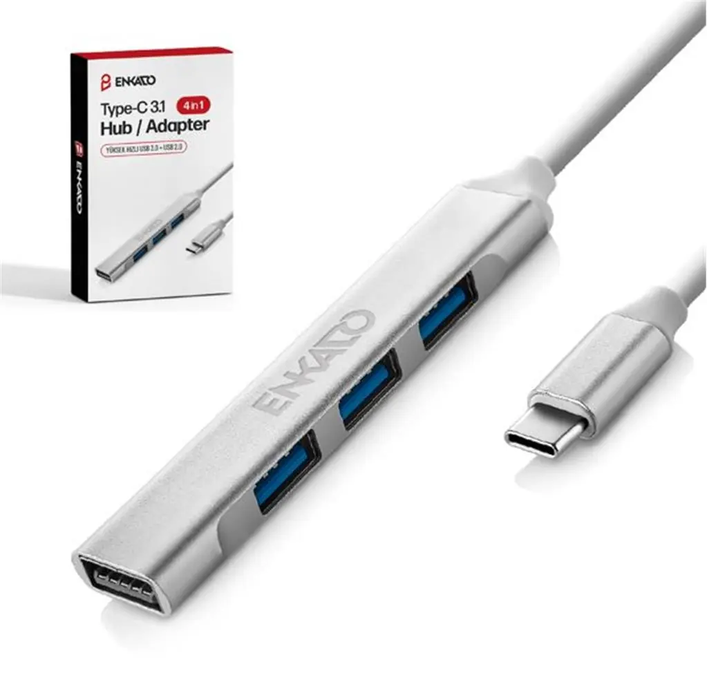 ENKADO EKD-UH60 USB 3.0 TO 4in1 , 1 PORT USB 3.0+3PORT USB 2.0 HUP ADAPTÖR 1