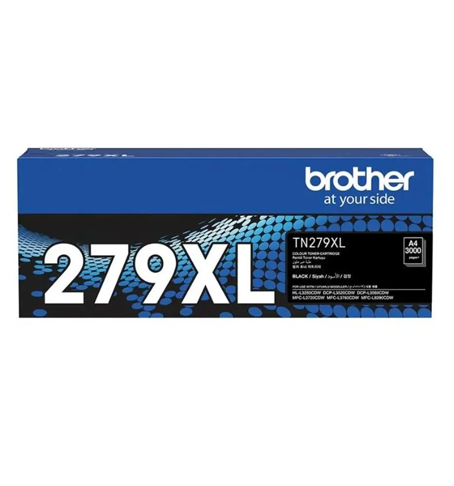 Brother TN-279XLBK Black Siyah Toner HL-L3280CDW  DCP-L3520-3560 MFC-L3720-3760-8390 3.000 Sayfa 1