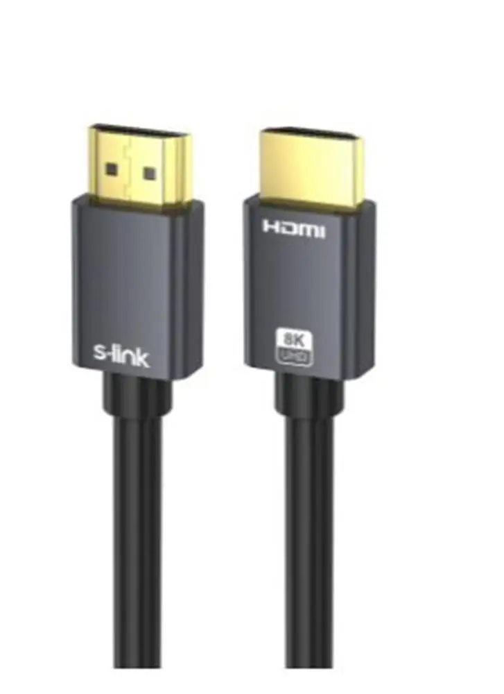 S-link SL-HM8K15 HDMI TO HDMI 1,5m v2.1 8K60 HZ 4K 120HZ Kablo 1
