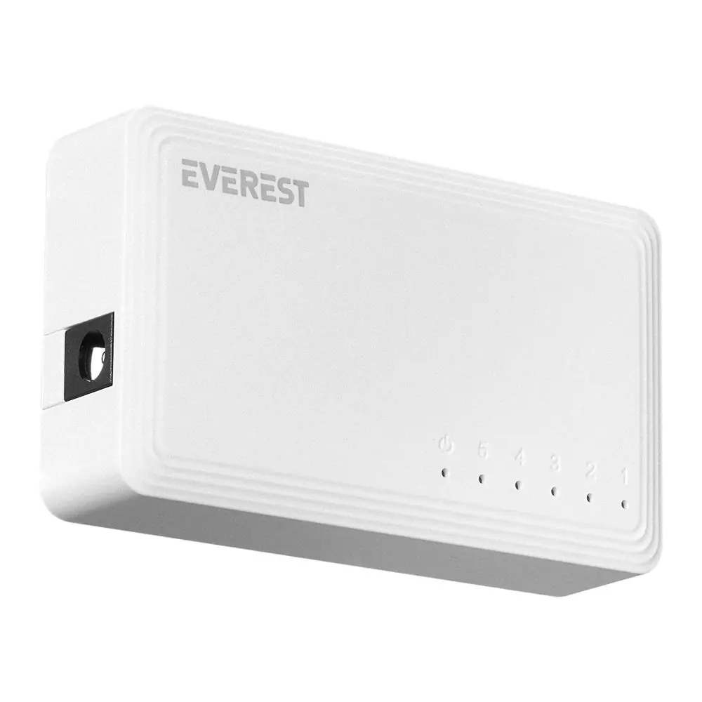 Everest EVERLINK ESW-515G 5 Port 10-100-1000Mbps Gigabit Ethernet Masaüstü Ethernet Switch Hub 1