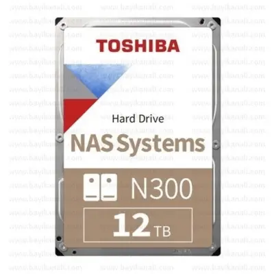 Toshiba 12TB N300 7200RPM 256MB Cache Sata 3 HDWG21CUZSVA NAS Disk 