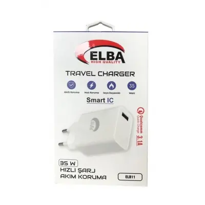 Elba ELB11 Elb-35w USB 35w Hızlı Şarj Akım Koruma EV Şarj Kafa