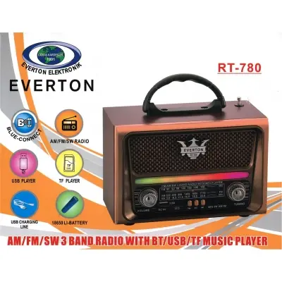 Everton RT-780  Bluetooth-USB-SD-FM Nostaljik Radyo