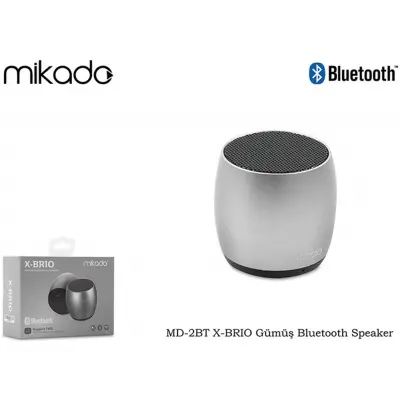 Mikado MD-2BT X-BRIO Gümüş Bluetooth Speaker