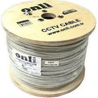 Onli 2+1 1x0,22 mini Coax 2x0,22mm 500 metre CCTV Kamera Kablosu