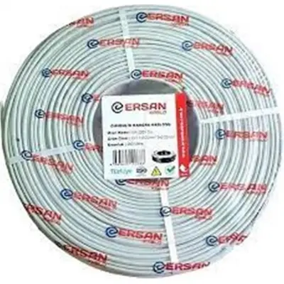 ERSAN ER-2201CU 2+1 1x0,22 mini Coax 2x0,22mm 250  metre CCTV Kamera Kablosu