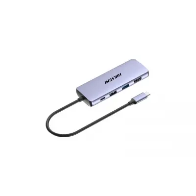 Hiksemi HS-HUB-DS8 Type-C To HDMI+USB3-3+USB2+SD-TF+PD Çoklayıcı