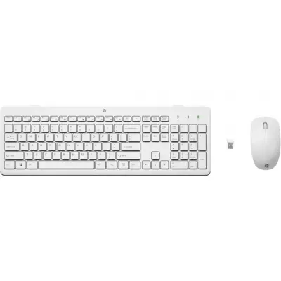 HP 230 3L1F0AA Kablosuz Klavye & Mouse Kombo Beyaz 1600dpı (2 x AAA (keyboard); 1 x AA (mouse)