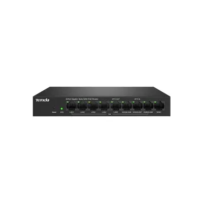 Tenda G0-8G-PoE 9 Port 8 Port Poe+ 10-100-1000 Switch Çelik Kasa POE Router