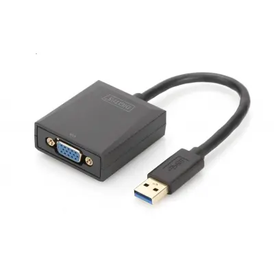 Digitus DA-70840 USB 3.0  -  VGA Grafik AdaptörüGiriş: 1 x USB 3.0 USB-A  1 x VGA (HD15)