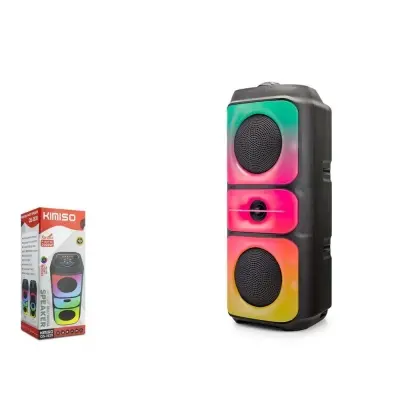 Kımıso QS3629 Bluetooth Speaker RGB (BT, USB, FM, MIC girişi, TWS, düğmeli,)