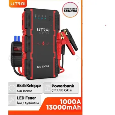 ULTRAI Jstar Mini 13000mAh 1000A Jump Starter Taşınabilir Araç Akü Şarj Bataryası