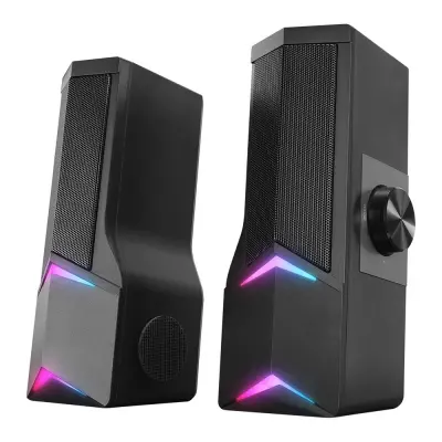 Rampage Elegant X10 2.0 Bluetoothlu Rms 3W-2 RGB Işıklı Multimedia Usb 5V 45dB Gaming Oyuncu Speaker