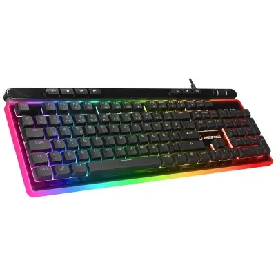 Rampage SHINE K14 Siyah USB RGB Backlight Membrane Gaming Oyuncu Klavye