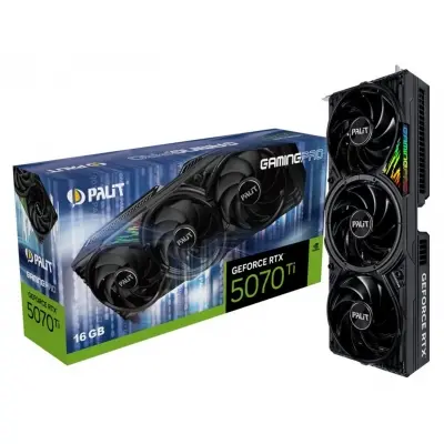 Palit GeForce RTX5070Ti GamingPro 16GB-256bit GDDR7 HDMI 3xDP DLSS4 Ekran kartı