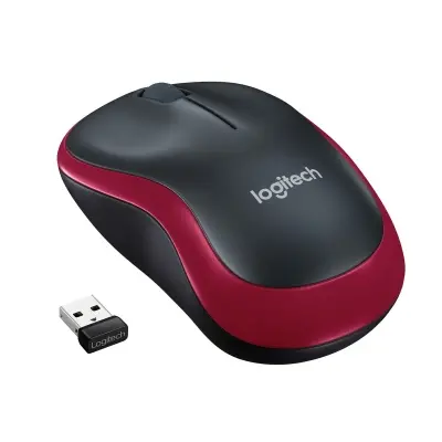 LOGITECH M185 USB ALICILI KOMPAKT KABLOSUZ MOUSE-KIRMIZI 910-002237