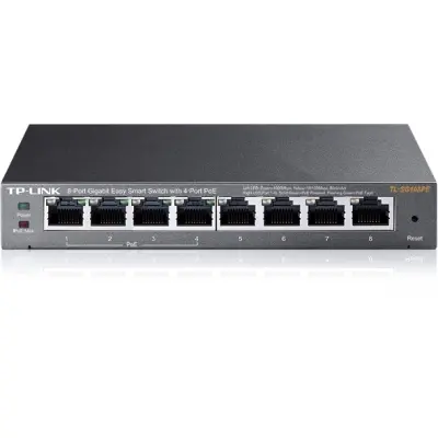 TP-LINK TL-SG108PE 8 PORT GIGABIT EASY SMART MASAÜSTÜ SWITCH(4 PORT PoE)