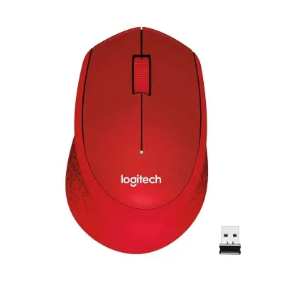 LOGITECH M330 SESSİZ KABLOSUZ OPTİK MOUSE-KIRMIZI 910-004911