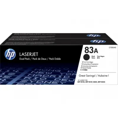 HP CF283AF (83A) SIYAH 2LI PAKET TONER 1.500 SAYFA