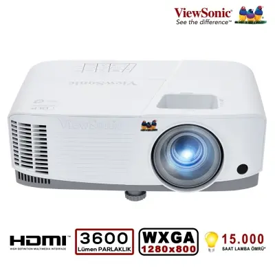 VIEWSONIC PA503W DLP WXGA 1280X800 4000AL HDMI 3D 22.000:1 HOPARLÖR PROJEKSİYON