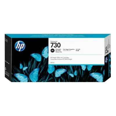 HP P2V73A (730) FOTOĞRAF SİYAHI 300 ML GENIS FORMAT MUREKKEP KARTUSU