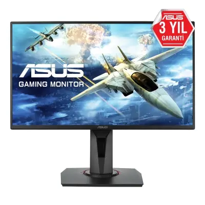 ASUS VG258QR 24.5 GAMING LED FREESYNC VE G-SYNC UYUMLU 1920x1080 0.5MS 165HZ DP HDMI DVI MM VESA 3YIL PIVOT,EYECARE, FLICKER-FREE,DUSUK MAVI ISIK Monitör