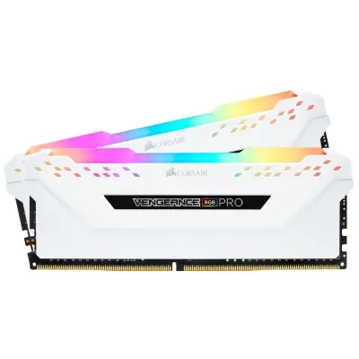 CORSAIR CMW16GX4M2C3200C16W 16GB (2X8GB) DDR4 3200MHz CL16 VENGEANCE RGB PRO SOGUTUCULU DIMM BELLEK WHITE