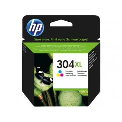 HP N9K07AE (304XL) UC RENKLI MUREKKEP KARTUS 300 SAYFA