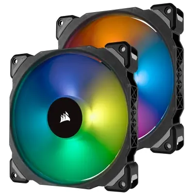 CORSAIR CO-9050078-WW ML140 PRO RGB 140MM MANYETIK LEVITASYON YUKSEK PERFORMANS PWM FAN LIGHTING NODE PRO KONTROLCU ILE BIRLIKTE 2 L