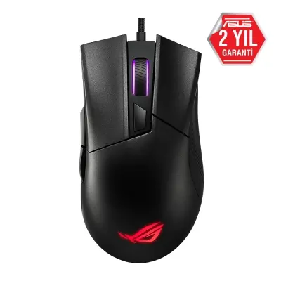 ASUS ROG GLADIUS II CORE FPS OYUNCU MOUSE - 6200 DPI SENSOR, AURA SYNC RGB, ÖRGÜLÜ KABLO