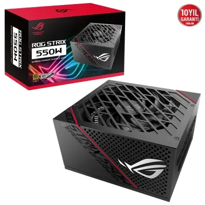 ASUS ROG-STRIX-550G 80 PLUS GOLD 550W MODÜLER GÜÇ KAYNAĞI JAPON KAPASİTÖRLER 10 YIL GARANTİ