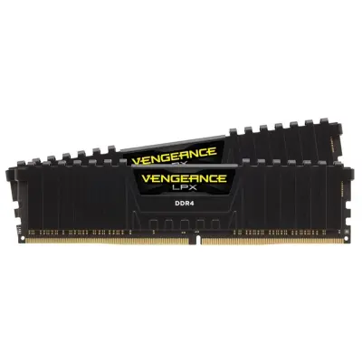 CORSAIR CMK32GX4M2D3600C18 32GB (2X16GB) DDR4 3600MHz CL18 VENGEANCE LPX SOĞUTUCULU DIMM BELLEK BLACK