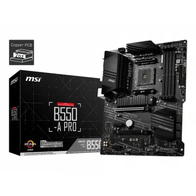 MSI B550-A PRO AM4 DDR4 4400(OC) HDMI DP M.2 USB3.2 ATX