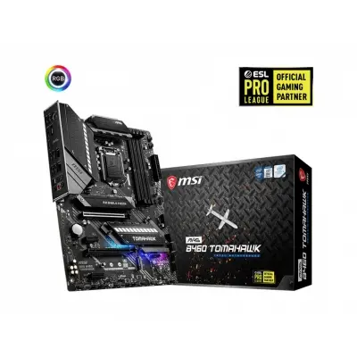 MSI MAG B460 TOMAHAWK SOKET 1200 DDR4 2933 HDMI DP M.2 USB 3.2 RGB ATX