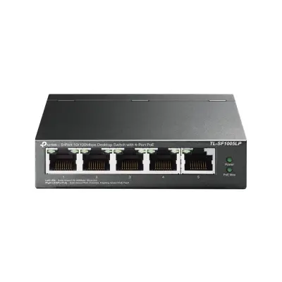 TP-LINK TL-SF1005LP 5 PORT 10/100Mbps MASAÜSTÜ SWITCH 4-PORT PoE