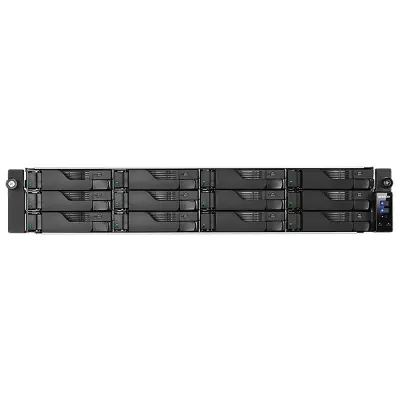 ASUSTOR AS6512RD INTEL C3538 12 YUVALI (12X20TB DESTEĞİ) 8GB DDR4(128GB RAM DESTEĞİ) 2.5GBE X2 PCIE GEN3 X1 USB 3.2 X4 PSU X2