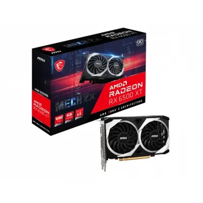 MSI VGA RADEON RX 6500 XT MECH 2X 4G OC RX6500XT 4GB GDDR6 64B PCIE 4.0 X4 (1XDP 1XHDMI)