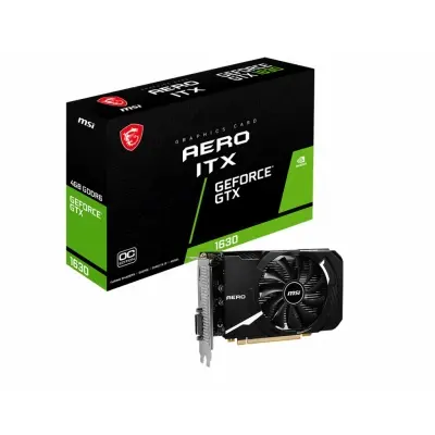 MSI VGA GEFORCE GTX 1630 AERO ITX 4G OC GTX1630 4GB GDDR6 64B DX12 PCIE 3.0 X16 (1XDVI 1XHDMI 1XDP)