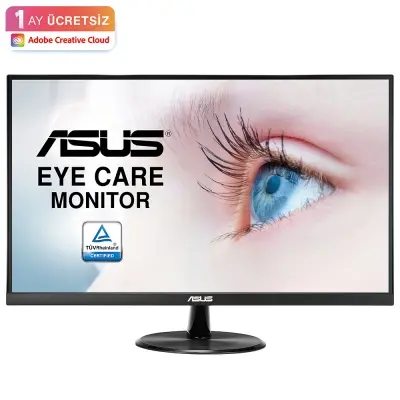 ASUS VP279HE 27 IPS FREESYNC 1920x1080 1MS 75HZ HDMI VGA VESA 3YIL EYECARE, FLICKER-FREE,CERCEVESIZ,DUSUK MAVI ISIK Monitör