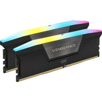 CORSAIR CMH32GX5M2B6000C40 32GB (2x16GB) DDR5 6000MHz C40 VENGEANCE RGB BLACK