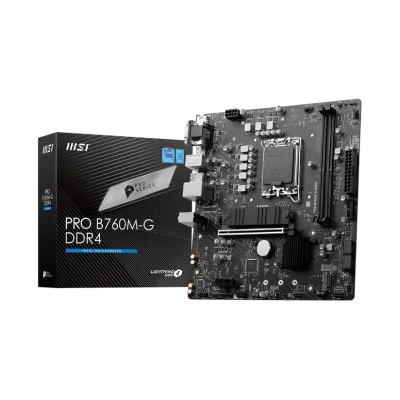 MSI PRO B760M-G DDR4 SOKET 1700 DDR4 4800(OC) PCI-E M.2 USB3.2 HDMIDPVGA 1X 2.5G LAN MATX