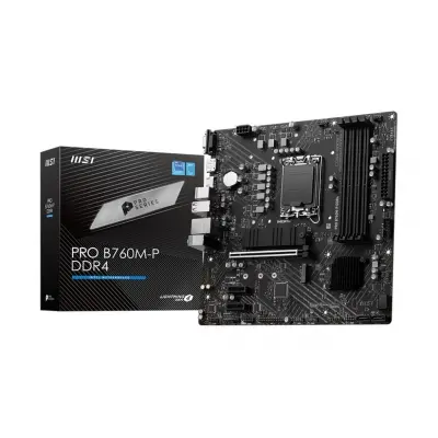 MSI PRO B760M-P DDR4 SOKET 1700 DDR4 4800(OC) PCI-E M.2 USB3.2 HDMIDPVGA 1X 1G LAN MATX