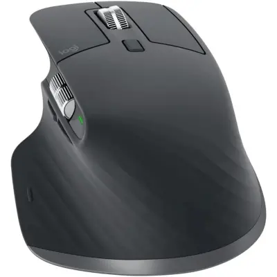 LOGITECH MX MASTER 3S MAC İÇİN YÜKSEK PERFORMANSLI 8.000 DPI OPTİK SENSÖRLÜ SESSİZ KABLOSUZ MOUSE - SİYAH 910-006571