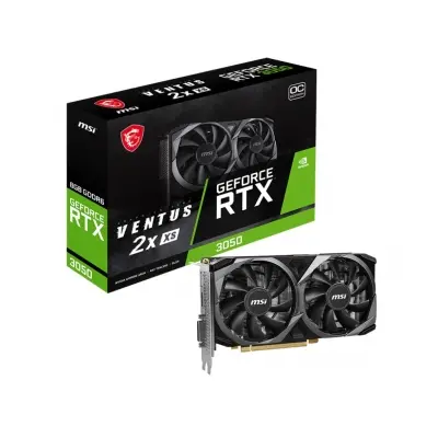 MSI VGA GEFORCE RTX 3050 VENTUS 2X XS 8G OC RTX3050 8GB GDDR6 128B DX12 PCIE 4.0 X8 (1XDP 1XHDMI 1XDL-DVI-D)