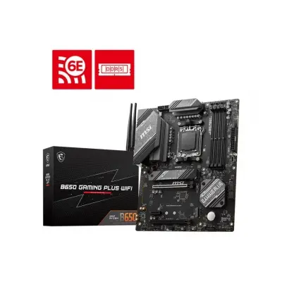 MSI B650 GAMING PLUS WIFI AM5 DDR5 6000MHZ(OC) HDMI DP M.2 USB3.2 2.5G LAN WI-FI 6E ATX