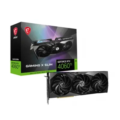 MSI VGA GEFORCE RTX 4060 TI GAMING X SLIM 16G RTX4060TI 16GB GDDR6 128B DX12 PCIE 4.0 X16 (3XDP 1XHDMI)