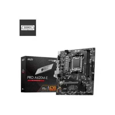 MSI PRO A620M-E AM5 DDR5 6800MHZ(OC) HDMI VGA M.2 USB3.2 MATX