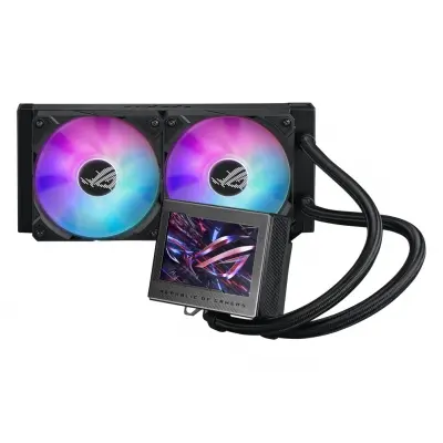 ASUS ROG RYUJIN III 240 ARGB OLED 3.5INC LCD AURA SYNC RGB 3X NOCTUA IPPC 2000 PWM 120MM*2 ADRESLENEBİLİR RGB FAN SIVI CPU SOĞUTUCU