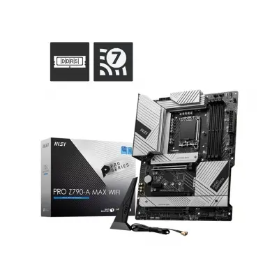 MSI PRO Z790-A MAX WIFI SOKET 1700 DDR5 7800MHZ(OC) PCI-E GEN5 M.2 USB3.2 DP HDMI 1X2.5G LAN WI-FI 7 ATX