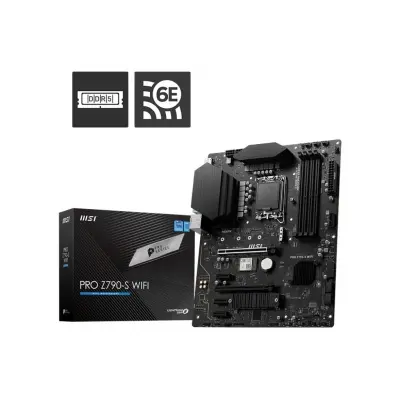 MSI PRO Z790-S WIFI SOKET 1700 DDR5 6600MHZ(OC) PCI-E GEN5 M.2 USB3.2 DP HDMI 1X2.5G LAN WI-FI 6E ATX